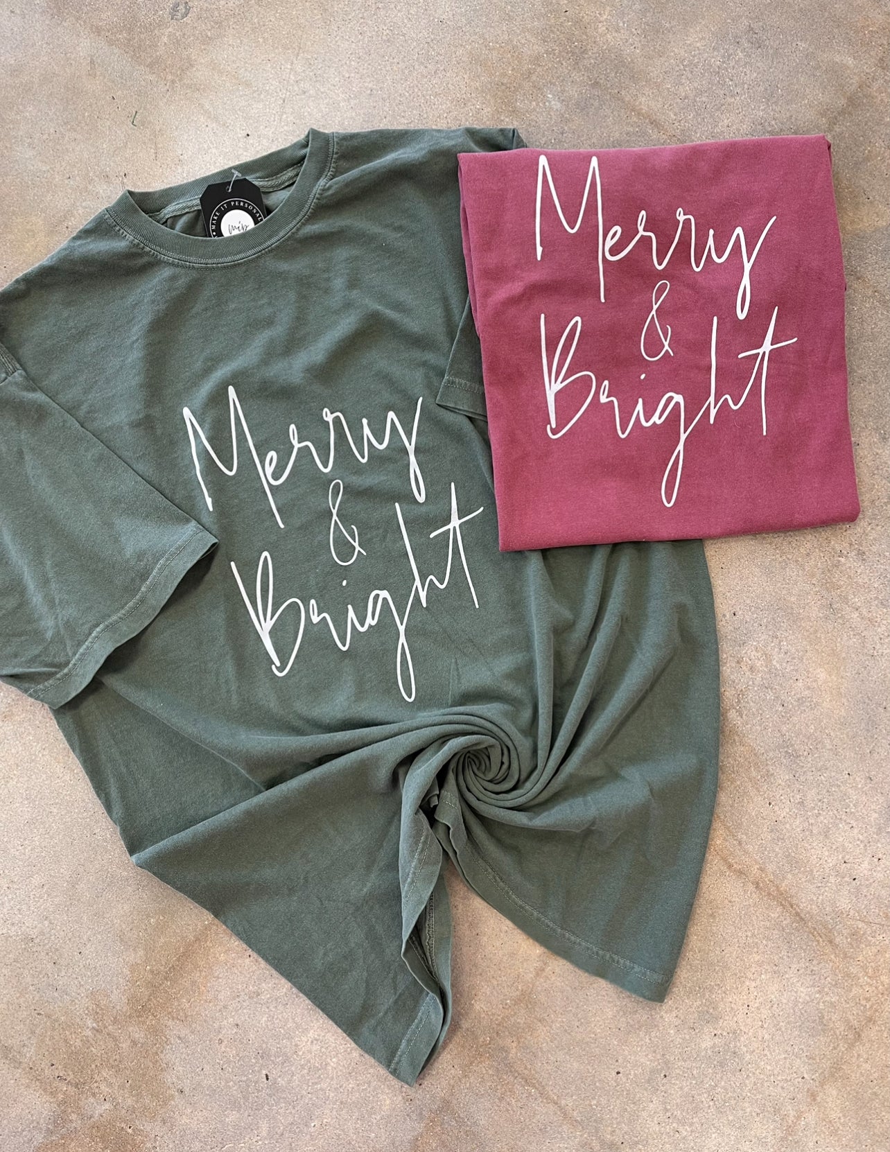Merry and Bright Comfort Colors Tee