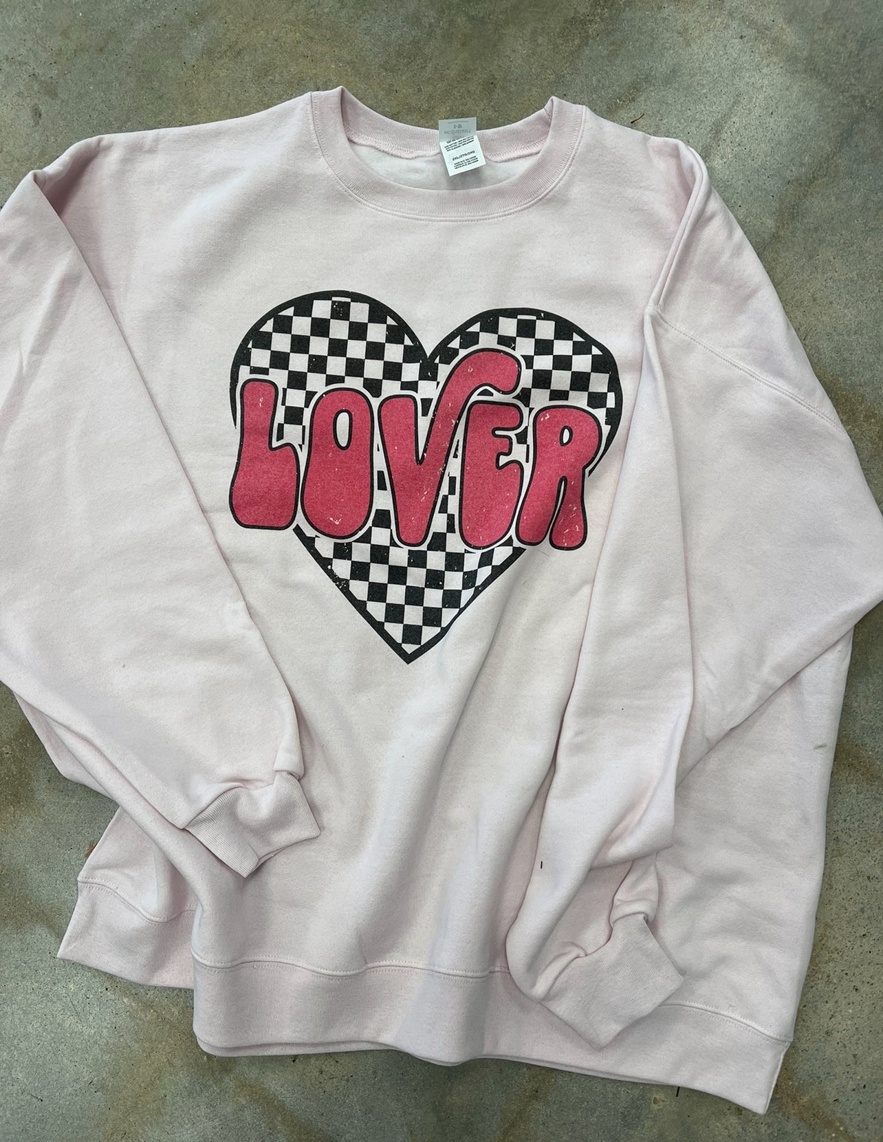 Checkered Lover Crewneck Sweatshirt
