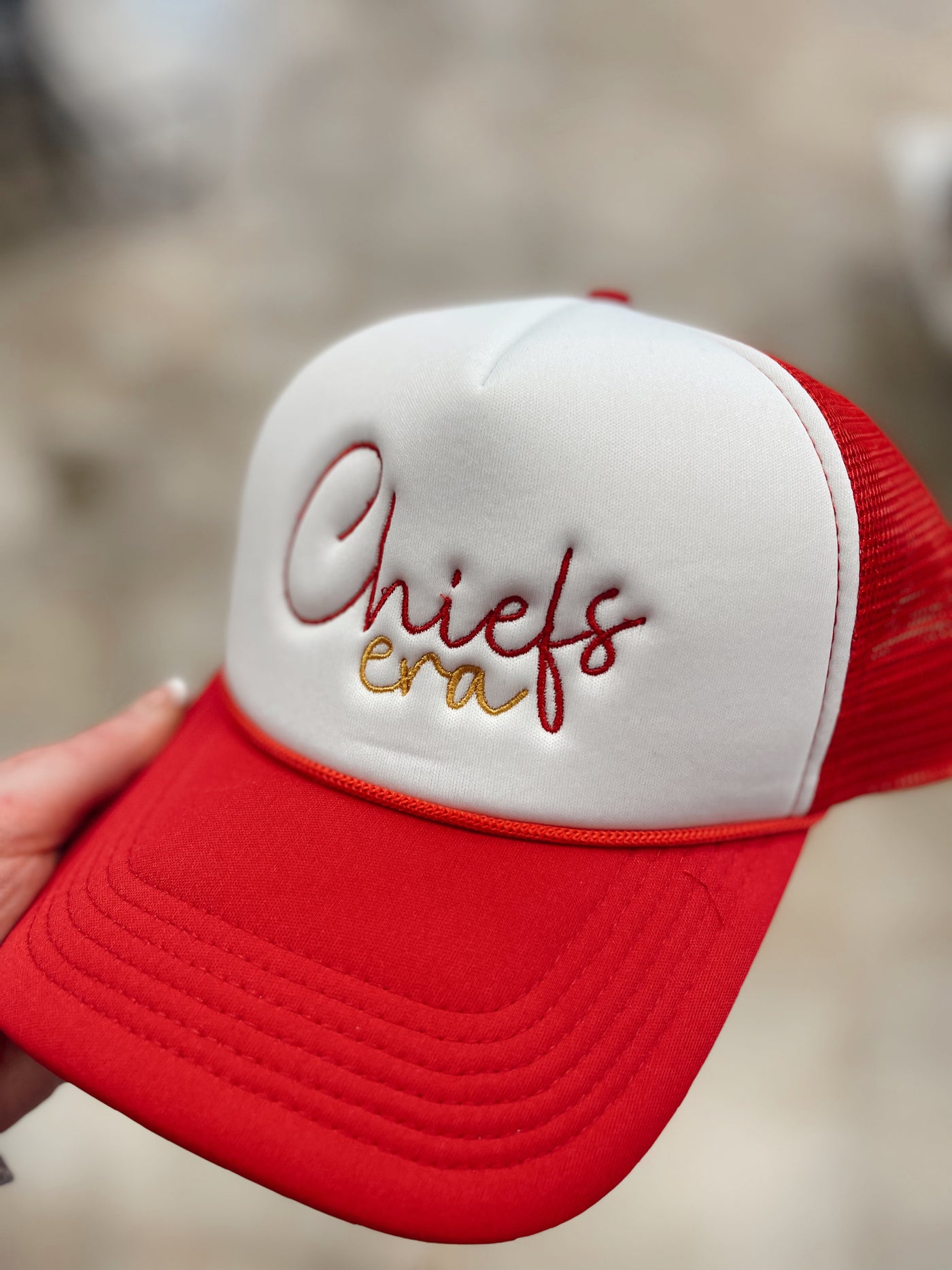 Chiefs Era Embroidered Trucker Hat