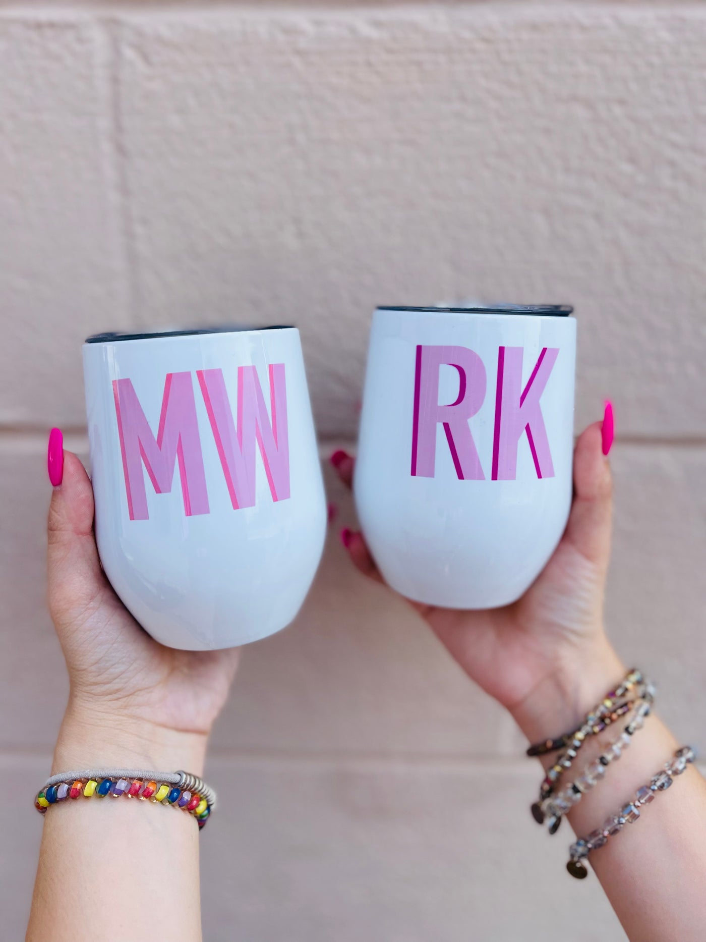 Personalized Initial Wine Tumbler